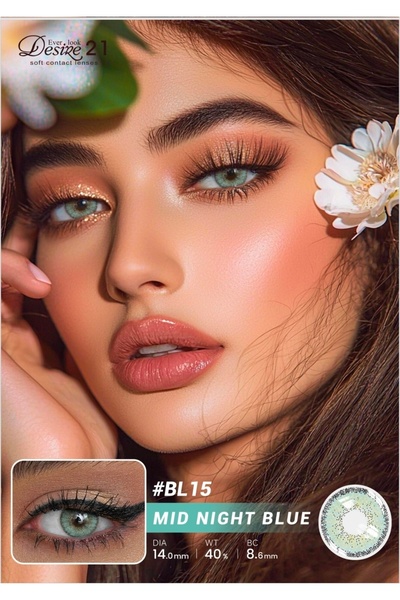 Desire21 Desire 21 Ever Look Soft Contact Lenses in Korea B.C:8.60mm MID NIGH...