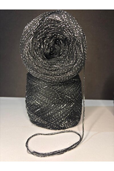 Ana&Kuzusu İplik Black Mercerized Viscose, Silver Insect Yarn (6 Layers of Wi...