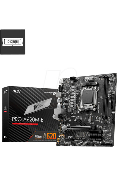 MSI A620M-E AMD A620 Socket AM5 mATX
