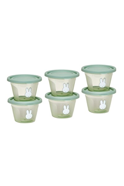 Miffy Σετ 6 Δοχείων Τροφίμων 120ml Πράσινο KOKO
