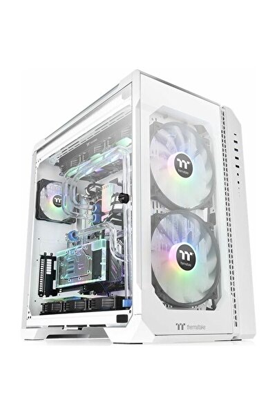THERMALTAKE Carcasă View 51 TG Snow Edition aRGB fără sursă EATX albă