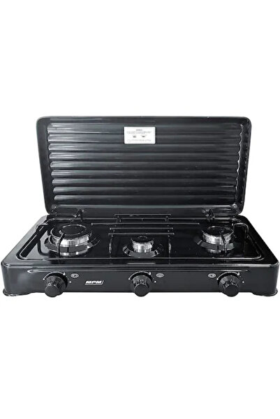 MPM SMILE-KN-03/1KB 3 burners Protective cover Black