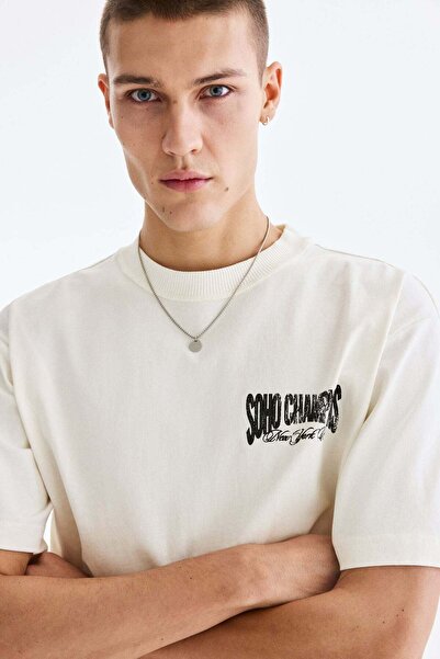 H&M Loose Fit Printed T-shirt