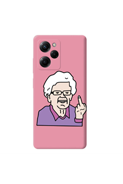 Other Xiaomi Poco X5 Pro Crazy Granny Pink Colored Silicone TPU Θήκη
