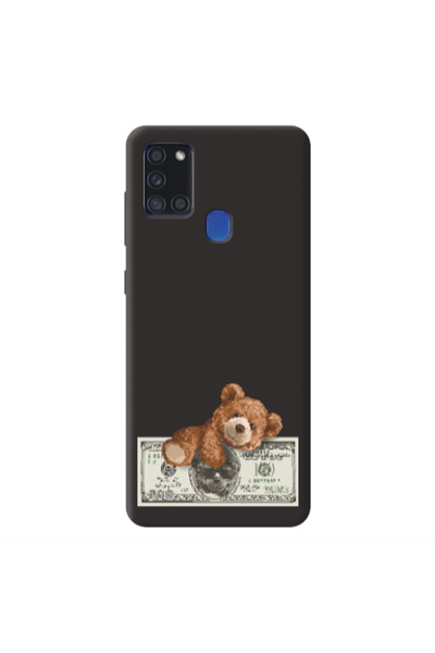 Other Samsung A21S Money Style Black Colored Silicone TPU Θήκη