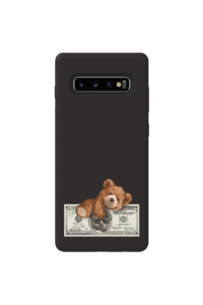 Other Samsung S10 Money Style Black Colored Silicone TPU Θήκη