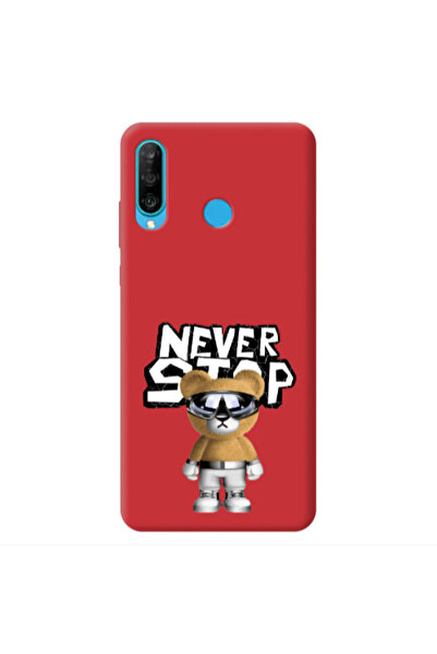 Other Huawei P30 Lite Never stop Red Colored Silicone TPU Θήκη