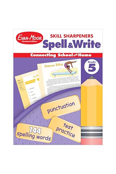 Evan Moor Educational أدوات تطوير المهارات: التهجئة والكتابة للصف الخامس