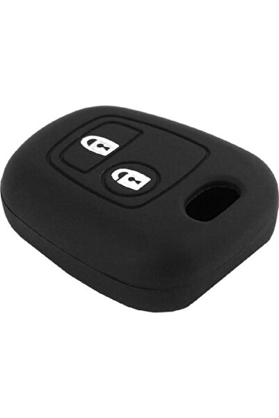 OEM Car Key Cover Case made of with 2 Buttons for Peugeot in Black Color