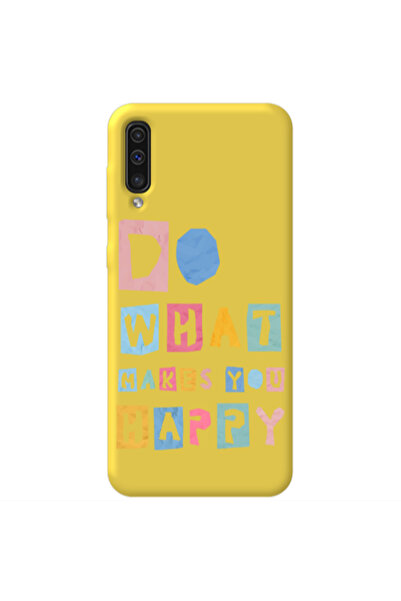 Other Samsung A70 Do What Makes Yellow Colored Silicone TPU Θήκη