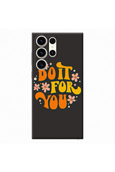 Other Samsung S23 Ultra Do it For You Black Colored Silicone TPU Θήκη
