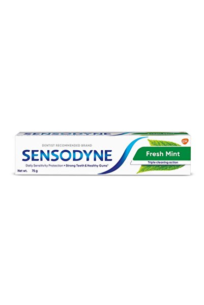 Sensodyne Fresh Mint Sensitivity Toothpaste for Sensitive Teeth and Fresh Bre...