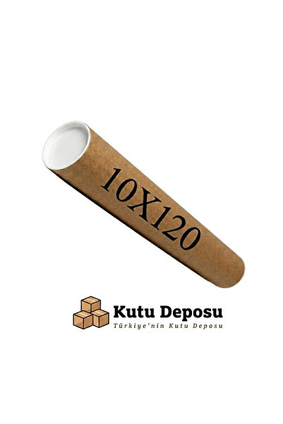 10x120 cm Kapaklı Silindir Postüp Rulo Gönderi Kutusu ( 1 adet)