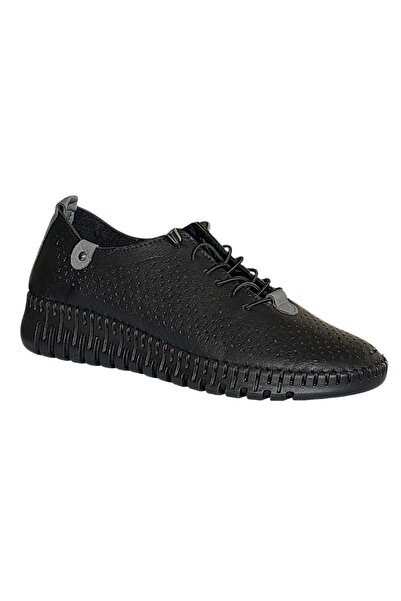 CEX 26Y Nbl15 Black/Grey Women's Comfort Leather Shoes