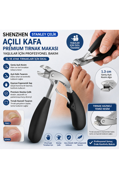 Shenzhen Xin Xin SHENZHEN Paslanmaz Çelik Yaşlılar için Açılı Kafa Premium Pa...