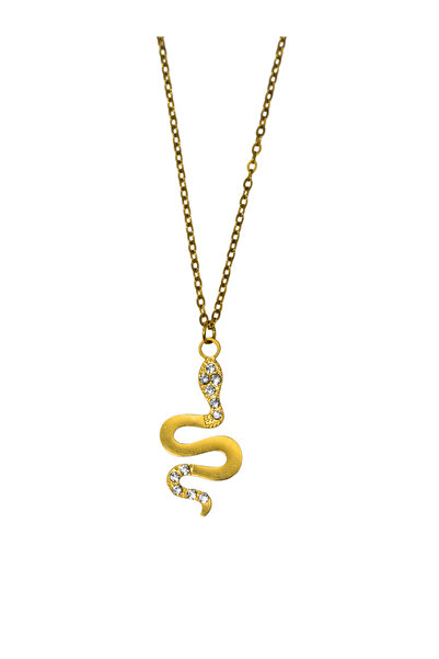 AngelsAccessories Ατσάλινο Κολιέ ‘Φίδι’