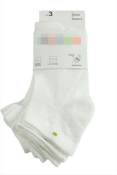 TakÇalıştır 3 Pairs of Pointed Toe Short Socks