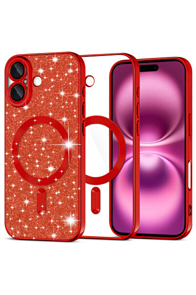 Techsuit Θήκη για iPhone 16 Plus, Πολυτελής με Γκλίτερ, MagSafe, αντικραδασμι...