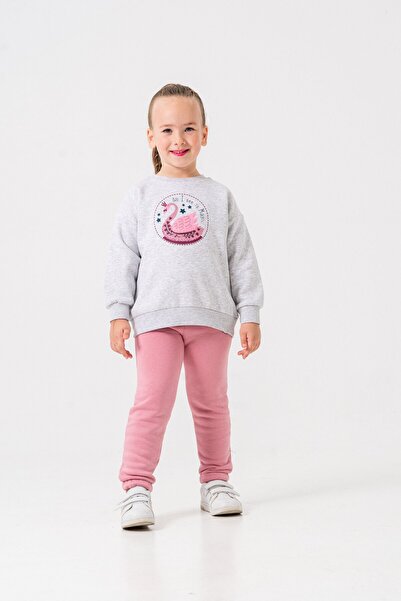 Mışıl Kids 3 İp All I See Is Magic Printed Leggings with Print Detail for Gir...