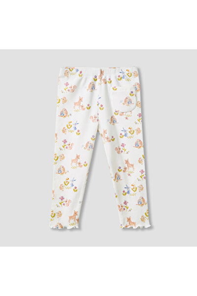 Juniors Girls Leggings with Wild Animal Print - Cotton - Elasticated Waist