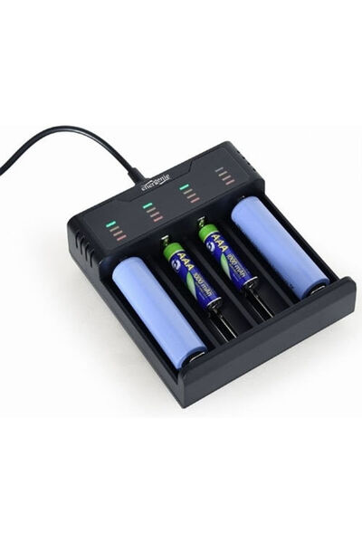 Energenie BC-USB-02 Φορτιστής USB για 4 μπαταρίες Li-ion/Ni-Cd/Ni-MH μεγέθους...