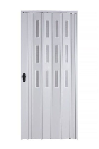 Sarpaş Dekor Sarpaş Akordiyon Kapı 150x238 Beyaz Camlı Kalın Kapı Katlanır Ak...