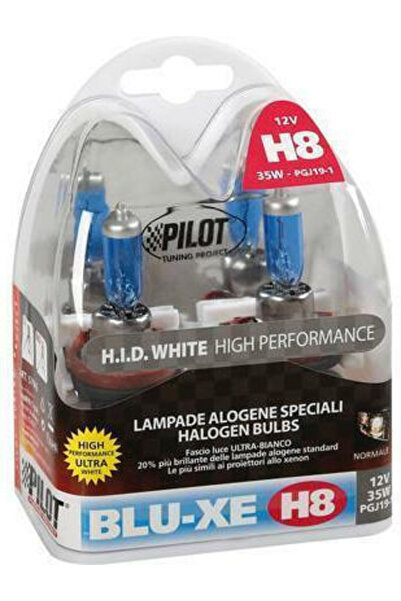 Lampa Λάμπες Αυτοκινήτου Blu-Xe H8 Αλογόνου 4500K Λευκό 12V 35W 2 τεμάχια