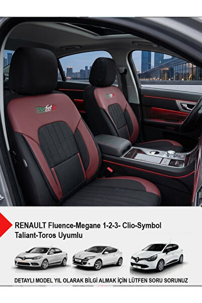 GM-DESIGN Perfetto Series Luxury Linen Car Seat Cover - (Renault Fluence-Mega...