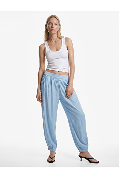Koton Standart Bel Saten Harem Pantolon