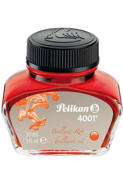 Pelikan 4001 Ανταλλακτικό Μελάνι για Πένα Κόκκινο 30ml