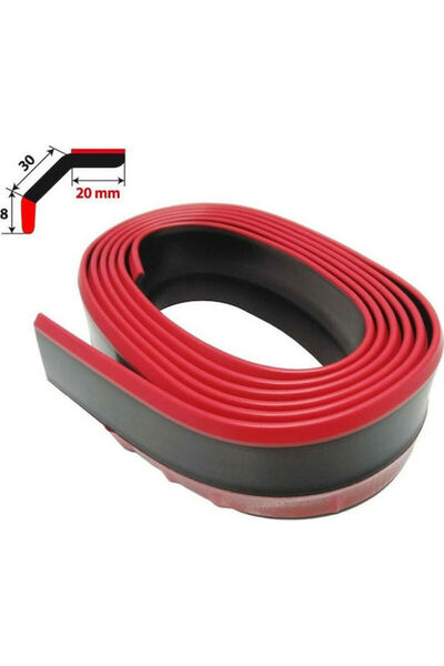 Simoni Racing Αυτοκόλλητη Μεμβράνη 2,5μ Κόκκινο/Μαύρο 250εκ για Προφυλακτήρα ...