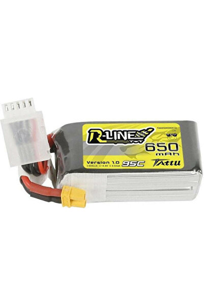 TATTU Μπαταρία Li-Po R-Line 14.8V 650mAh 95C 4S XT30 για Drone Κωδικός: TAA65...