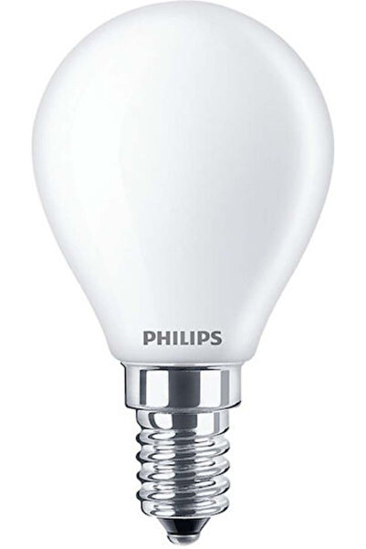 Philips Λάμπα LED 3.4W 80mm για ντουί E14 και σχήμα B35 Θερμό Λευκό 470lm Ρυθ...
