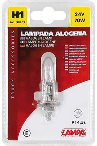 Lampa Λάμπες Αυτοκινήτου H1 Αλογόνου 24V 70W 1 τεμάχιο
