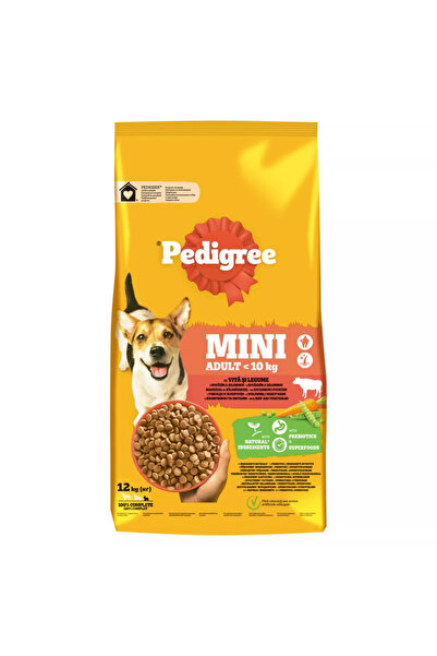 Pedigree Hrană uscată cu carne de vită și legume pentru câini adulți de talie...