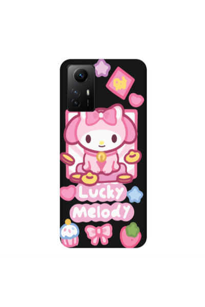 Other Xiaomi Redmi Note 12s Lucky Melody Black Colored Silicone TPU Θήκη