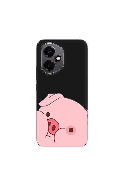 Other Honor Magic 400 Piggy 2 Black Colored Silicone TPU Θήκη