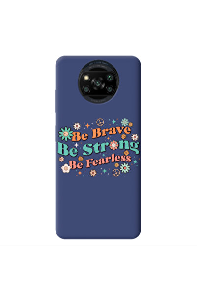 Other Xiaomi Poco X3 /X3 Pro Be Brave Dark blue Colored Silicone TPU Θήκη