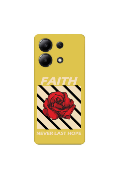 Other Xiaomi Redmi Note 13 4G Faith Never Last Hope Yellow Colored Silicone T...