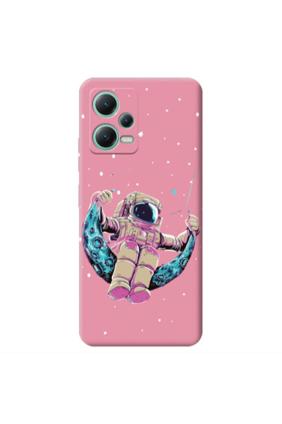 Other Xiaomi Redmi Note 12 Pro 5G Astronaut swinging on the moon Pink Colored...