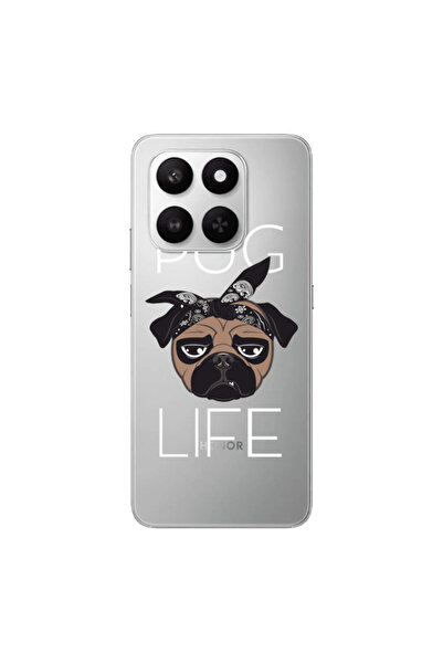 Other Honor Magic 400 Smart Pug Life Transparent Silicone TPU Θήκη