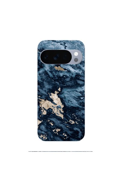 Other Google Pixel 10 Pro Marble Blue Gold Transparent Silicone TPU Θήκη