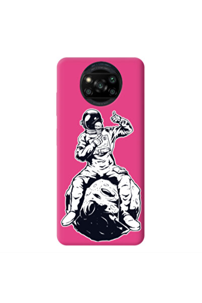 Other Xiaomi Poco X3 /X3 Pro ice cream in space Fuchsia Colored Silicone TPU ...