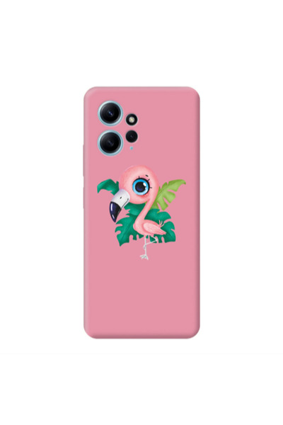 Other Xiaomi Redmi Note 12 4G Swan Pink Colored Silicone TPU Θήκη