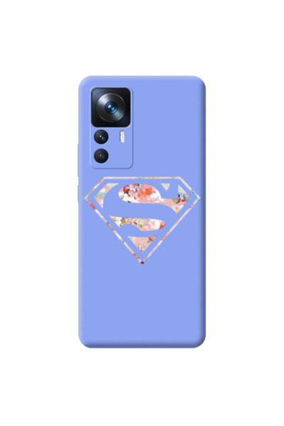 Other Xiaomi Mi 12T Superman logo Light Purple Colored Silicone TPU Θήκη