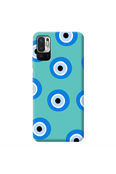 Other Xiaomi Redmi Note 10 Pro 5G Evil eyes beads Turquoise Colored Silicone ...