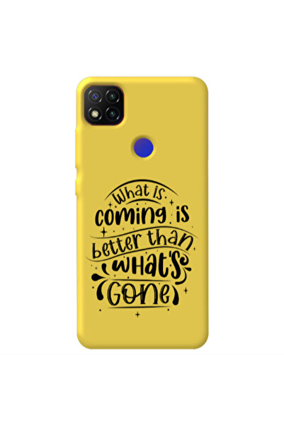 Other Xiaomi Redmi 9c What is coming Yellow Colored Silicone TPU Θήκη