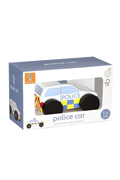 Orange Tree Toys Ξύλινο Αστυνομικό Αυτοκίνητο Υπηρεσιών Έκτακτης Ανάγκης (FSC...