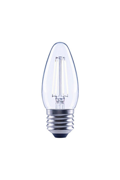 OEM Bec LED variabil Flair E27 4W 470 lumeni, glob clar lumânare, lumină neutră