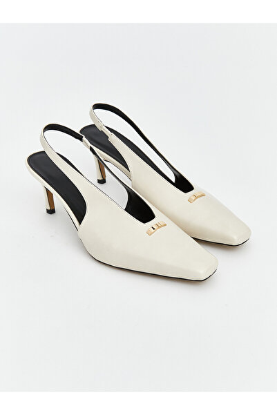 LC Waikiki Peak New Season Blunt Toe Open Back Women's Heeled Shoes